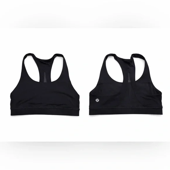 Lululemon Racerback Mesh Sports Bra Size 4 White - Picture 1 of 3